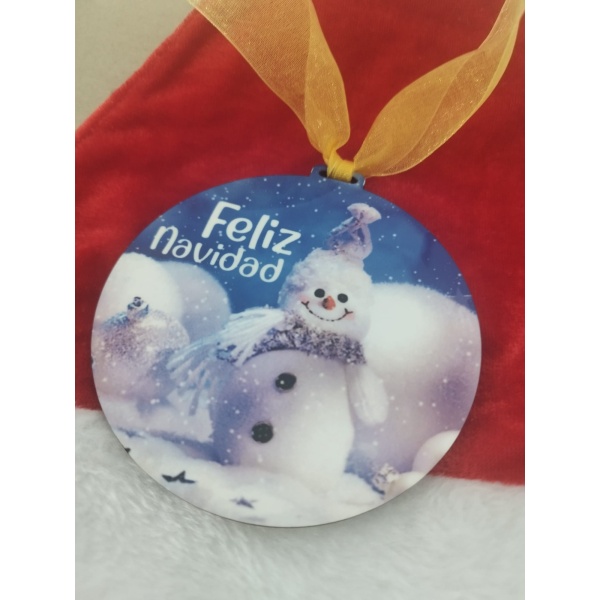BOLA NAVIDAD DOBLE FOTO