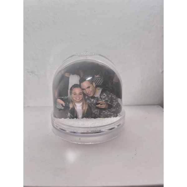 BOLA NIEVE CON FOTO DOBLE